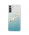 Guess GUHCS21MPCUGLSBL S21+ G996 blue/blue hardcase Glitter Gradient Script