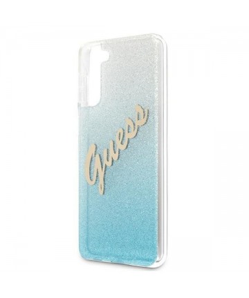 Guess GUHCS21MPCUGLSBL S21+ G996 blue/blue hardcase Glitter Gradient Script