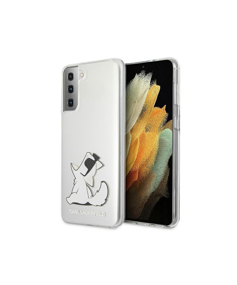 Karl Lagerfeld Choupette Fun Case for Samsung Galaxy S21+ - Transparent