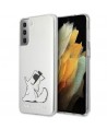 Karl Lagerfeld Choupette Fun Case for Samsung Galaxy S21+ - Transparent