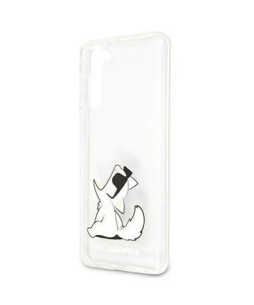 Karl Lagerfeld Choupette Fun Case for Samsung Galaxy S21+ - Transparent