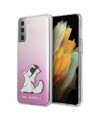 Karl Lagerfeld Choupette Fun Case for Samsung Galaxy S21+ - Pink