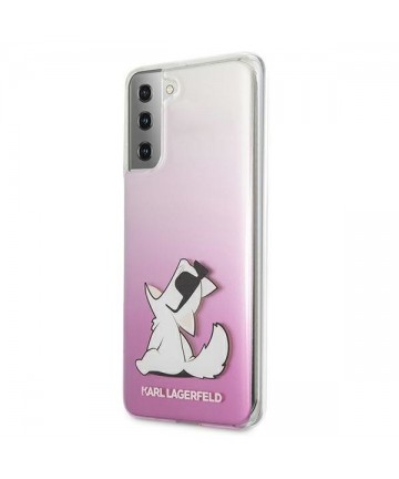 Karl Lagerfeld Choupette Fun Case for Samsung Galaxy S21+ - Pink