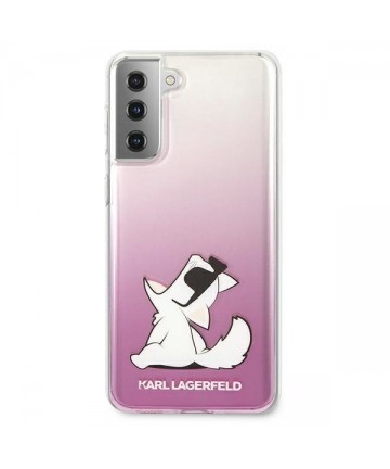 Karl Lagerfeld Choupette Fun Case for Samsung Galaxy S21+ - Pink