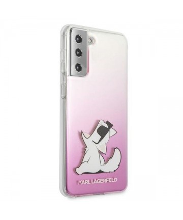 Karl Lagerfeld Choupette Fun Case for Samsung Galaxy S21+ - Pink