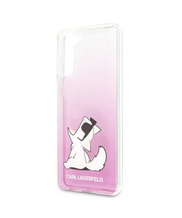 Karl Lagerfeld Choupette Fun Case for Samsung Galaxy S21+ - Pink
