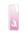 Karl Lagerfeld Choupette Fun Case for Samsung Galaxy S21+ - Pink