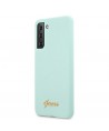 Guess GUHCS21MLSLMGLB S21+ G996 blue/blue hardcase Silicone Script Metal Logo