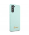 Guess GUHCS21MLSLMGLB S21+ G996 blue/blue hardcase Silicone Script Metal Logo