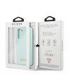 Guess GUHCS21MLSLMGLB S21+ G996 blue/blue hardcase Silicone Script Metal Logo