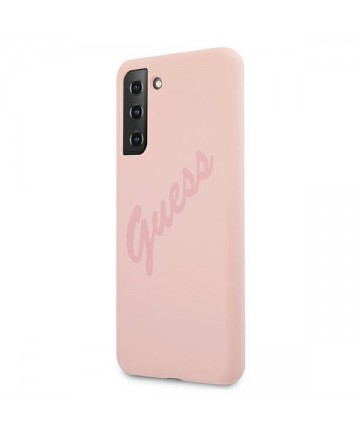 Guess GUHCS21MLSVSPI S21+ G996 pink/pink hardcase Script Vintage