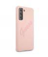 Guess GUHCS21MLSVSPI S21+ G996 pink/pink hardcase Script Vintage