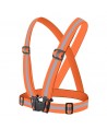 Adjustable reflective harness for a running bike - orange