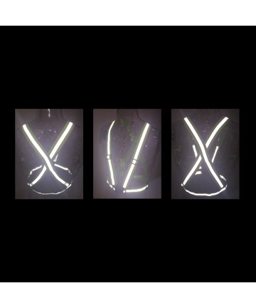 Adjustable reflective harness for a running bike - orange