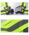 Adjustable reflective harness for a running bike - orange
