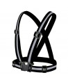 Adjustable reflective harness for running bike - black