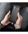 Carbon Case Flexible Cover TPU Case for Samsung Galaxy A32 4G black