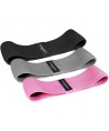 Wozinsky 3x Fabric Resistance Mini Band Set for Yoga, Fitness, CrossFit Exercises (WFB-01)