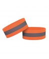 Reflective armband bicycle running velcro 4cm orange