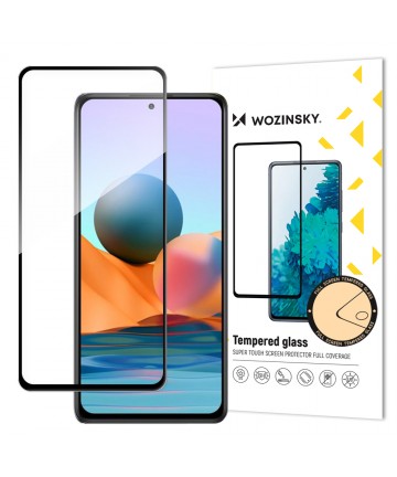 Wozinsky Super Durable Full Glue Full Screen Tempered Glass with Frame Case Friendly Xiaomi Redmi Note 12 Pro+ / Note 12 Pro / N