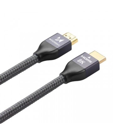 Wozinsky HDMI 2.1 Cable 8K 60 Hz 48 Gbps / 4K 120 Hz / 2K 144 Hz 1 m Silver (WHDMI-10)