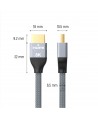 Wozinsky HDMI 2.1 Cable 8K 60 Hz 48 Gbps / 4K 120 Hz / 2K 144 Hz 3 m Silver (WHDMI-30)