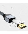 Wozinsky HDMI 2.1 Cable 8K 60 Hz 48 Gbps / 4K 120 Hz / 2K 144 Hz 5 m Silver (WHDMI-50)
