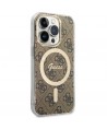 Guess IML 4G MagSafe case for iPhone 15 Pro - brown