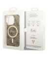 Guess IML 4G MagSafe case for iPhone 15 Pro - brown
