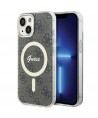 Guess IML 4G MagSafe iPhone 15 Plus Case - Brown