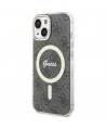 Guess IML 4G MagSafe iPhone 15 Plus Case - Brown