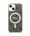 Guess IML 4G MagSafe iPhone 15 Plus Case - Brown