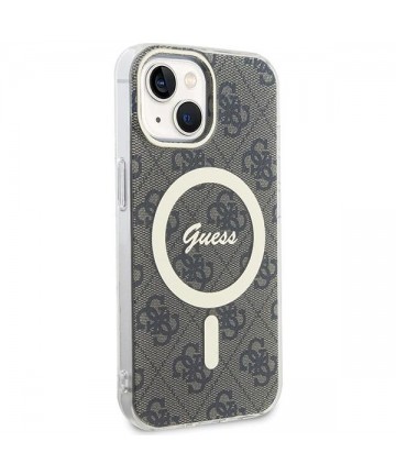 Guess IML 4G MagSafe iPhone 15 Plus Case - Brown