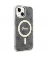 Guess IML 4G MagSafe case for iPhone 15 - brown