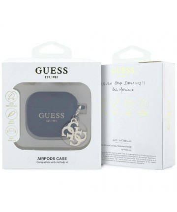 Guess 4G Charm Case for AirPods 4 - Black