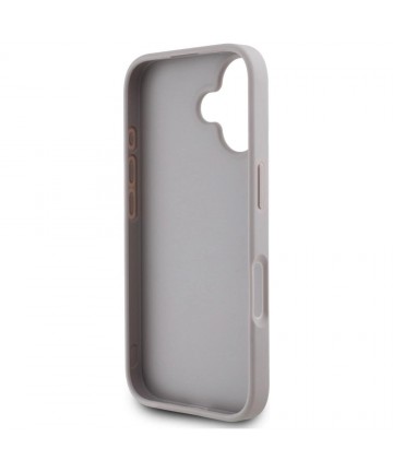 Guess Grained Roses Big 4G Logo iPhone 16 Case - Purple