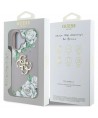 Guess Grained Roses Big 4G Logo iPhone 16 Case - Purple
