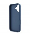 Guess Grained Roses Big 4G logo case for iPhone 16 - blue
