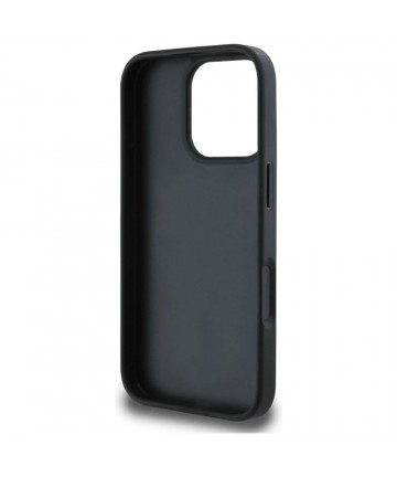 Guess Grained Roses Big 4G logo iPhone 16 Pro case - black