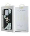 Guess Grained Roses Big 4G logo case for iPhone 16 Pro Max - black