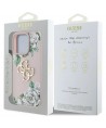 Guess Grained Roses Big 4G logo iPhone 16 Pro case - pink