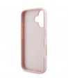 Guess Grained Roses Big 4G logo iPhone 16 case - pink