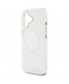 Guess IML Metal Colored Circle Classic Logo MagSafe case for iPhone 16 - white