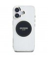 Guess IML Metal Colored Circle Classic Logo MagSafe case for iPhone 16 - black