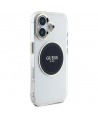 Guess IML Metal Colored Circle Classic Logo MagSafe case for iPhone 16 - black