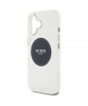 Guess IML Metal Colored Circle Classic Logo MagSafe case for iPhone 16 - black
