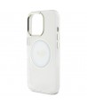 Guess IML Metal Colored Circle Classic Logo MagSafe case for iPhone 16 Pro - white