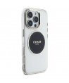 Guess IML Metal Colored Circle Classic Logo MagSafe case for iPhone 16 Pro - black