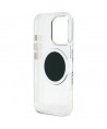 Guess IML Metal Colored Circle Classic Logo MagSafe case for iPhone 16 Pro - black