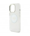 Guess IML Metal Colored Circle Classic Logo MagSafe case for iPhone 16 Pro Max - white